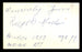Ralph Miller Autographed 3x5 Index Card Brooklyn Dodgers, Baltimore Orioles "Sincerely Yours" (Back Damage) SKU #213626