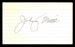 Johnny Mostil Autographed 3x5 Index Card Chicago White Sox (Back Damage) SKU #213706