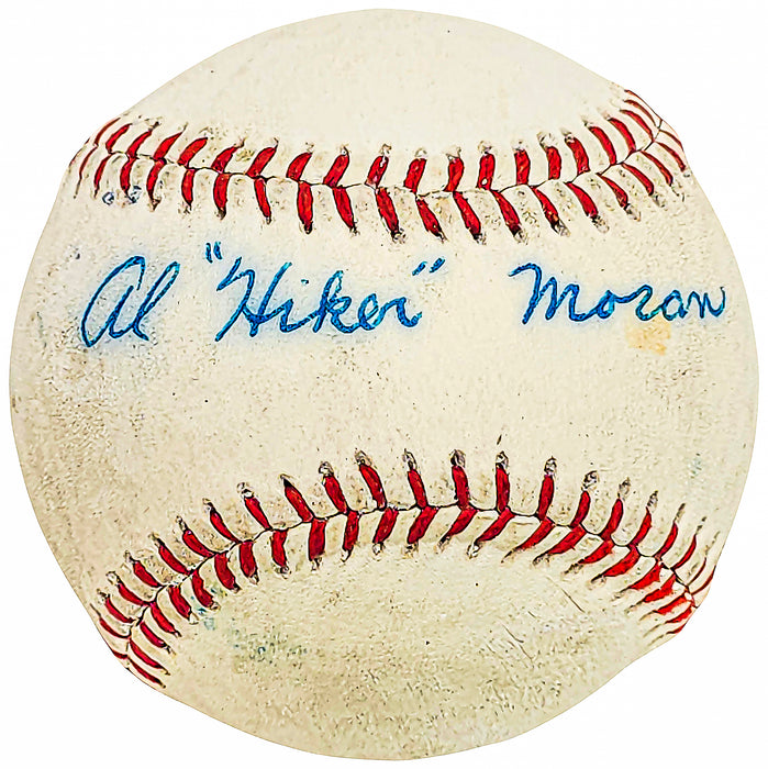 Al "Hiker" Moran Autographed Official Wilson Baseball New York Mets Vintage Signature Beckett BAS QR #BH039007