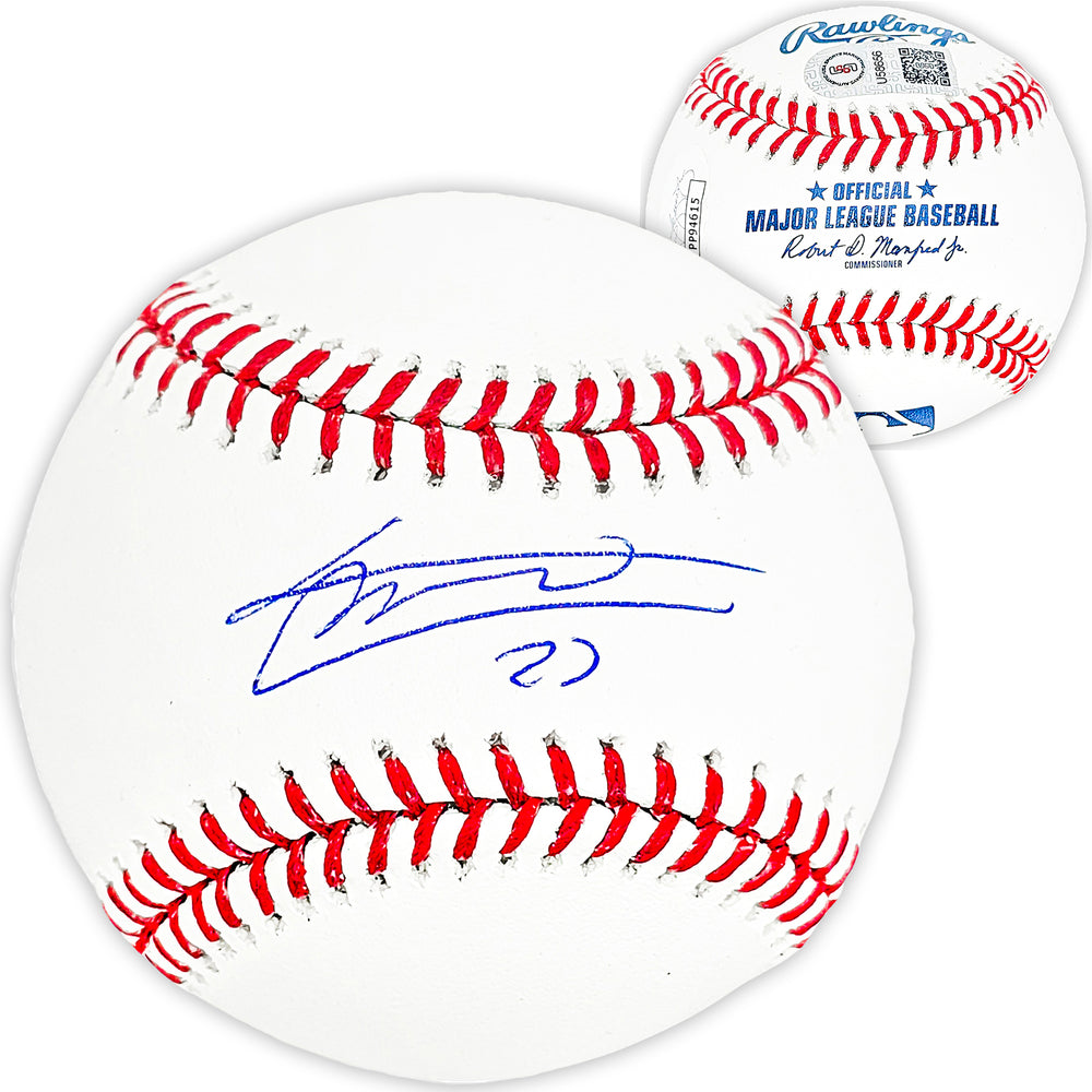 Vladimir Guerrero Jr. Autographed Official MLB Baseball Toronto Blue Jays JSA Stock #215523