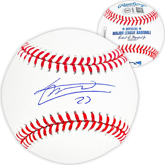 Vladimir Guerrero Jr. Autographed Official MLB Baseball Toronto Blue Jays JSA Stock #215523