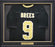 New Orleans Saints Drew Brees Autographed Framed Black Jersey Beckett BAS Witness Stock #214094