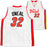 Miami Heat Shaquille Shaq O'Neal Autographed White Jersey Beckett BAS Witness Stock #215720