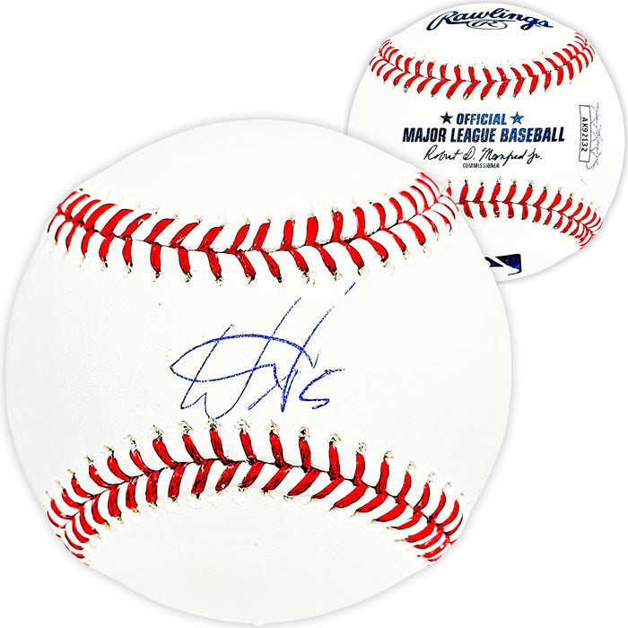 Wander Franco Autographed Official MLB Baseball Tampa Bay Rays JSA Stock #215879