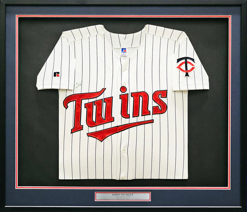 Minnesota Twins Kirby Puckett Autographed Framed White Rawlings