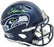 Chris Carson Autographed Seattle Seahawks Blue Speed Mini Helmet Fanatics Holo Stock #216813