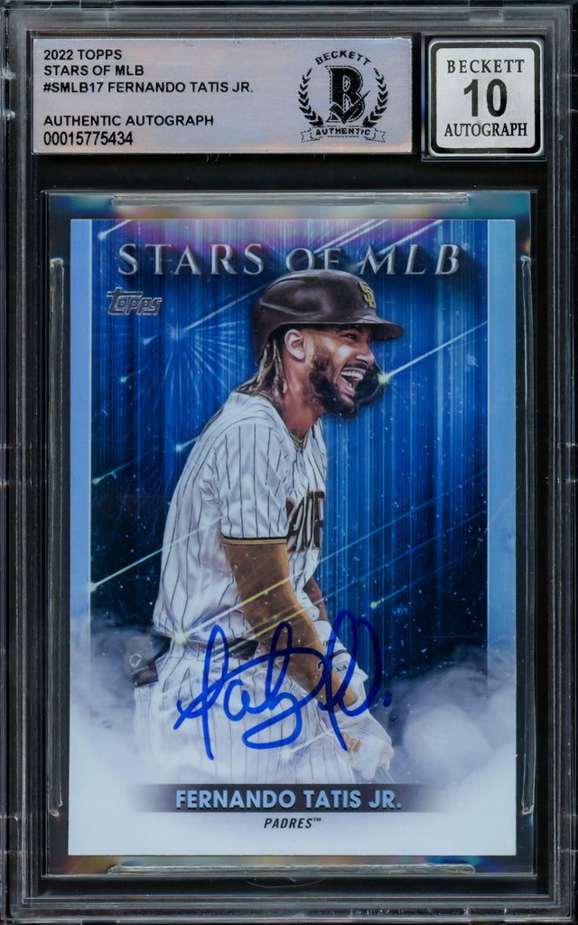 Fernando Tatis Jr. Autographed 2022 Topps Stars of MLB Card #SMLB