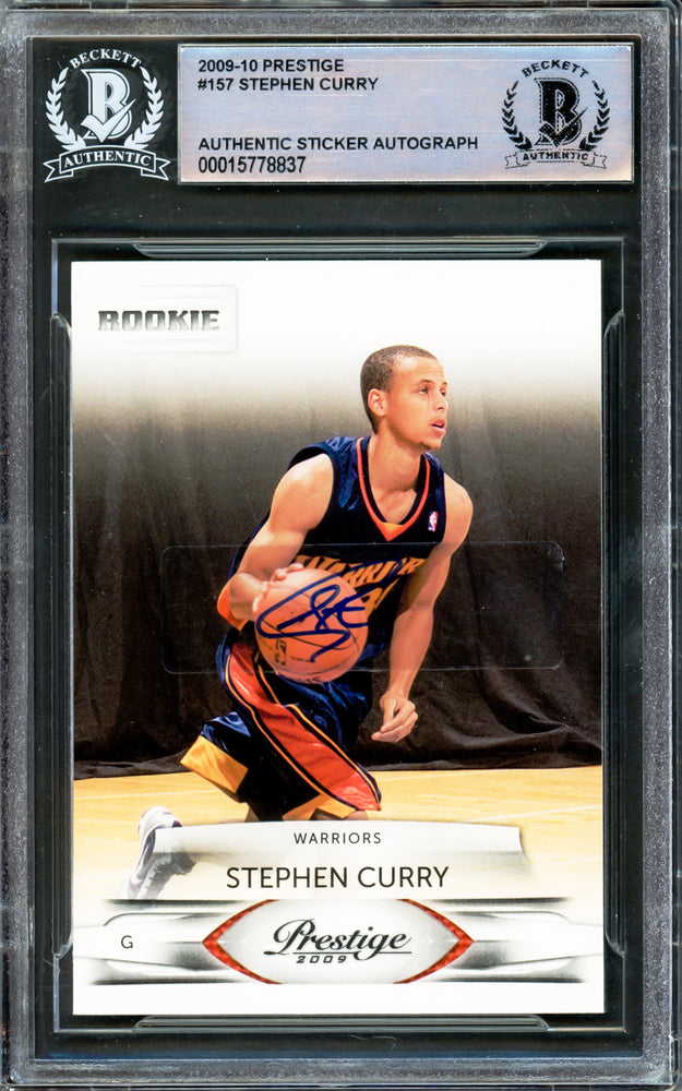 Stephen Curry Autographed 2009-10 Panini Prestige Rookie Card #157