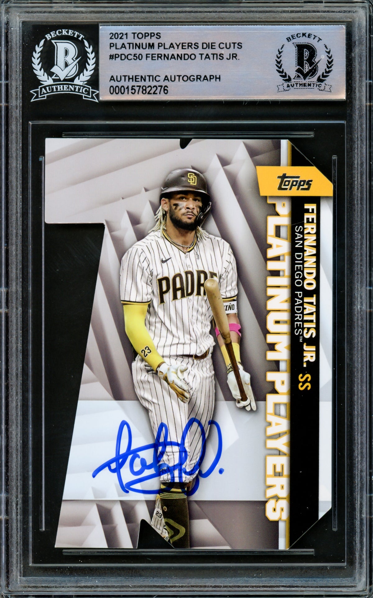 Fernando Tatis Jr. Autographed 2021 Topps Platinum Players Die 
