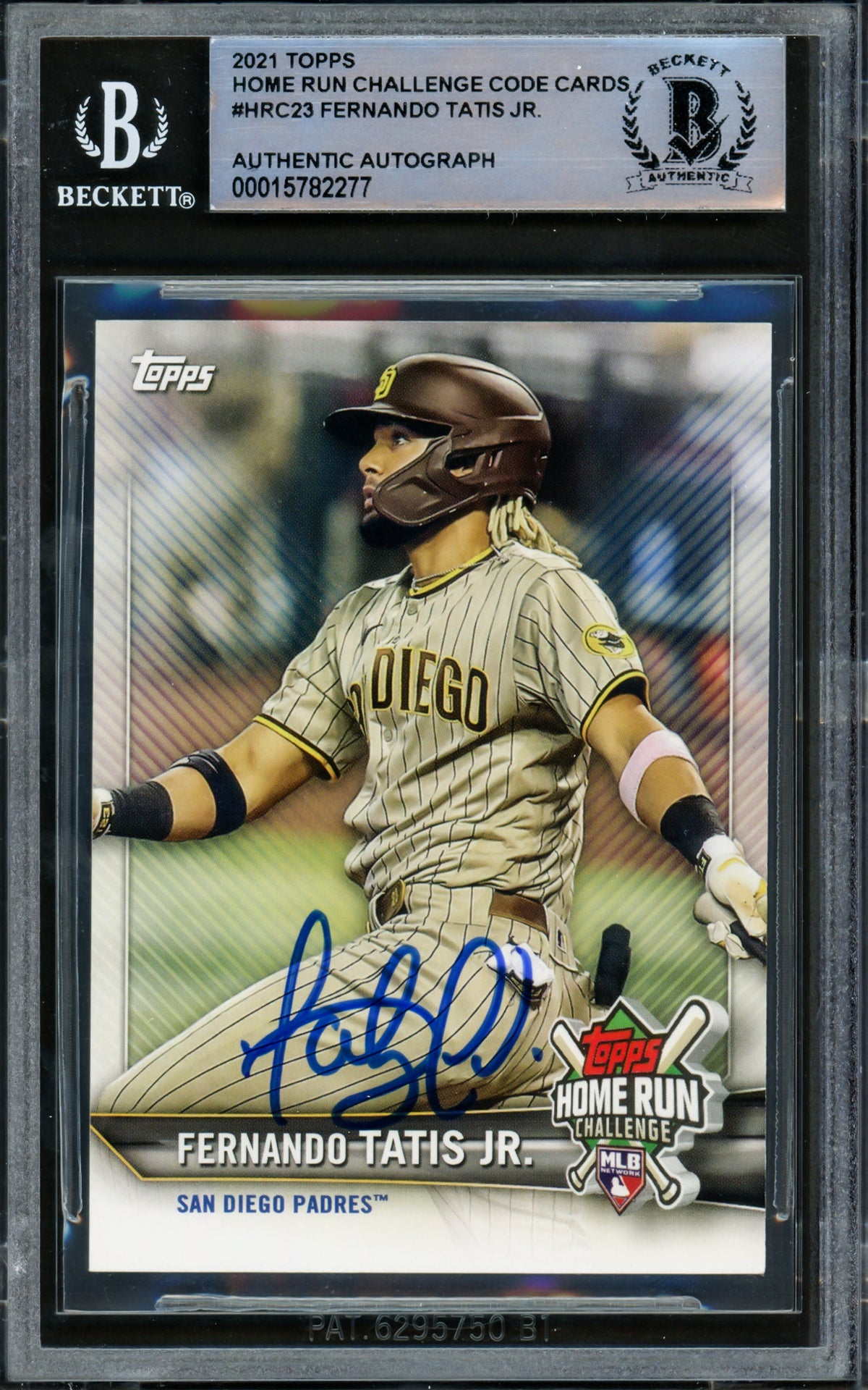 Fernando Tatis Jr. Autographed 2021 Topps Home Run Challenge Card