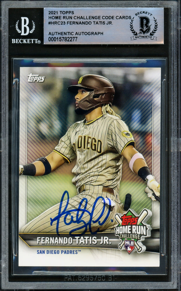 Fernando Tatis Jr. Autographed 2021 Topps Home Run Challenge Card