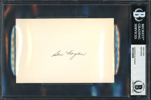 Ben Hogan Autographed 4x6 Index Card Beckett BAS #15782698