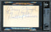 Casey Stengel Autographed 3x5 Index Card New York Mets "Hall of Famer" Beckett BAS #15502250