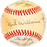 1986 Seattle Mariners Team Signed Autographed Official AL Baseball With 23 Signatures SKU #218500