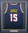 Denver Nuggets Nikola Jokic Autographed Framed Blue Jersey Beckett BAS QR Stock #218626