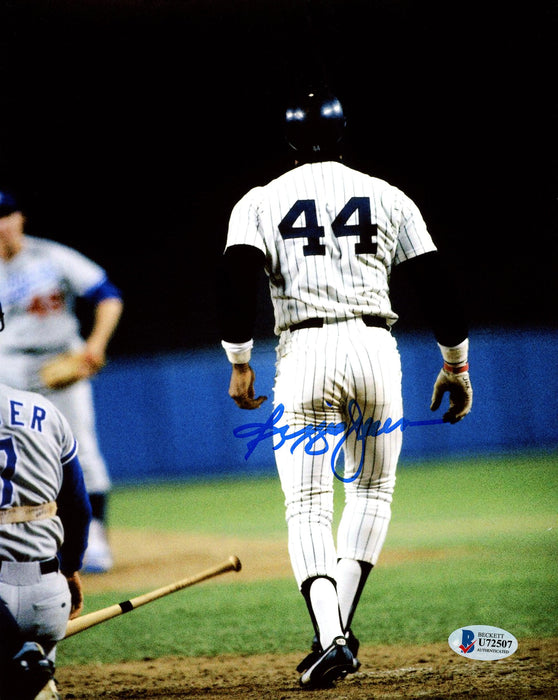 Reggie Jackson Autographed Framed 8x10 Photo New York Yankees Beckett BAS Stock #209425 - RSA