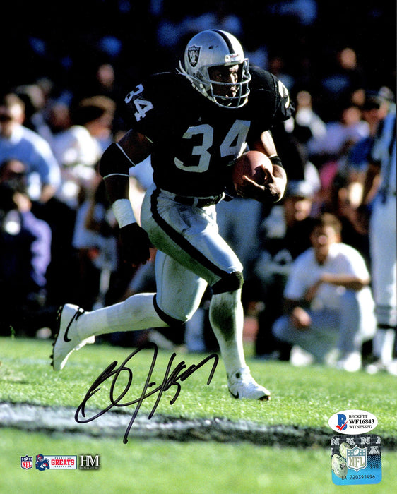 Bo Jackson Autographed Framed 8x10 Photo Oakland Raiders Beckett BAS Stock #209429 - RSA