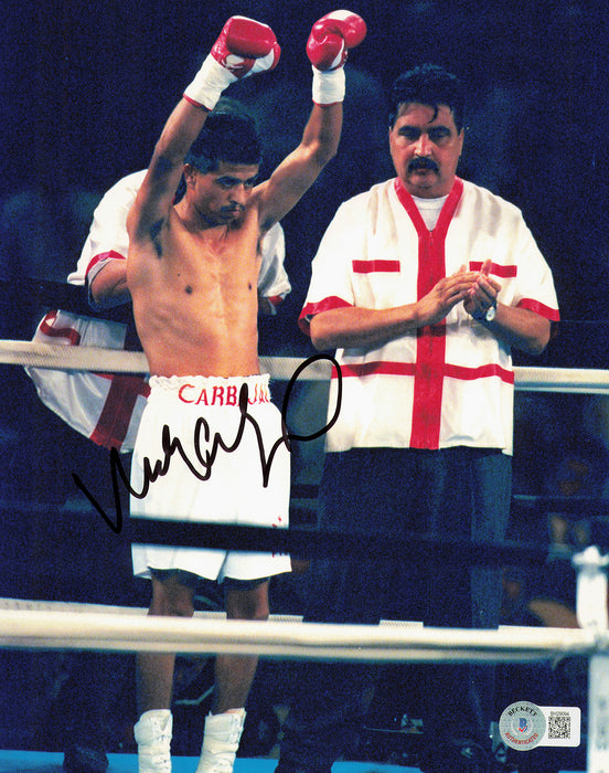 Michael Carbajal Autographed 8x10 Photo Beckett BAS QR #BH29094