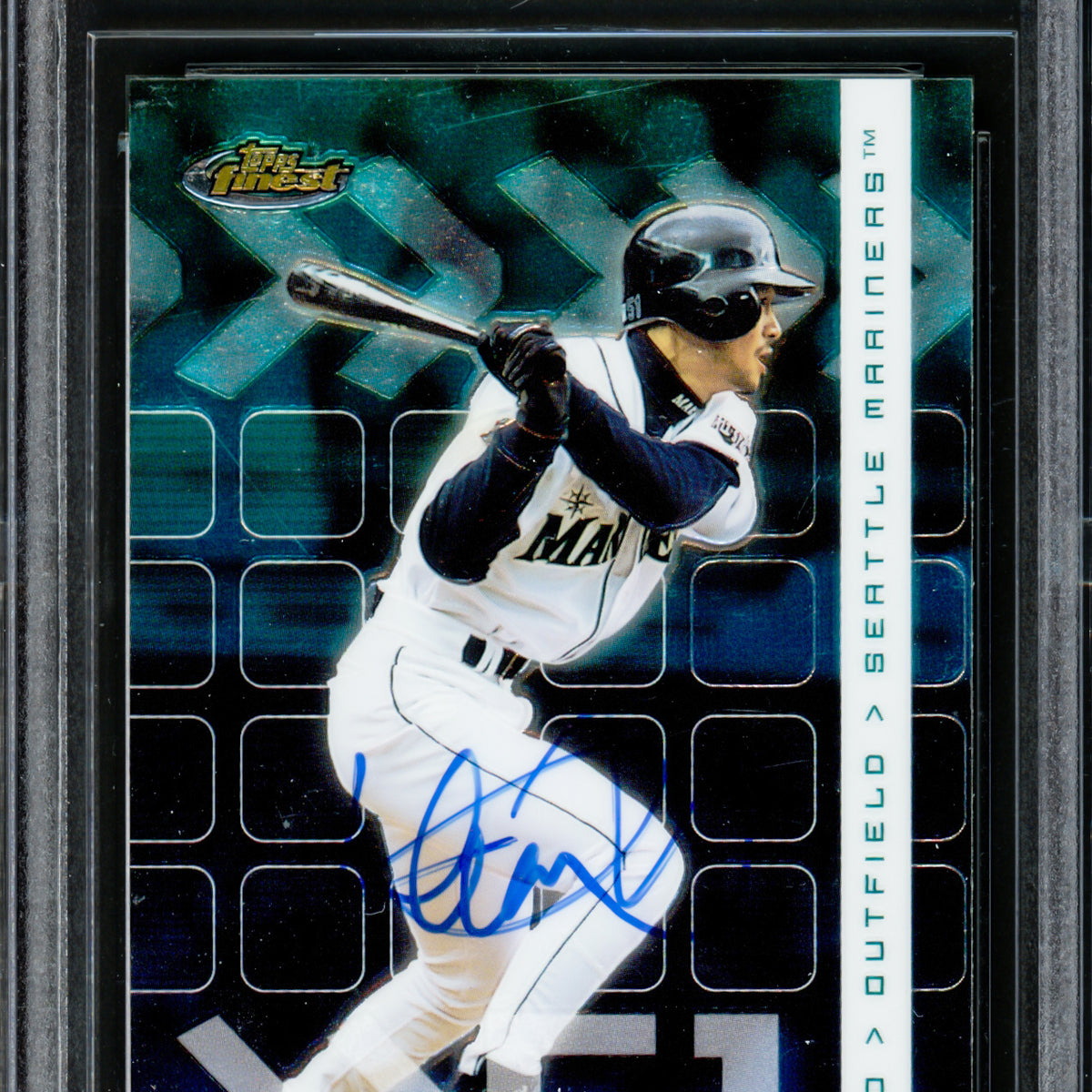 Ichiro Suzuki Autographed 2002 Topps Finest Card #60 Seattle