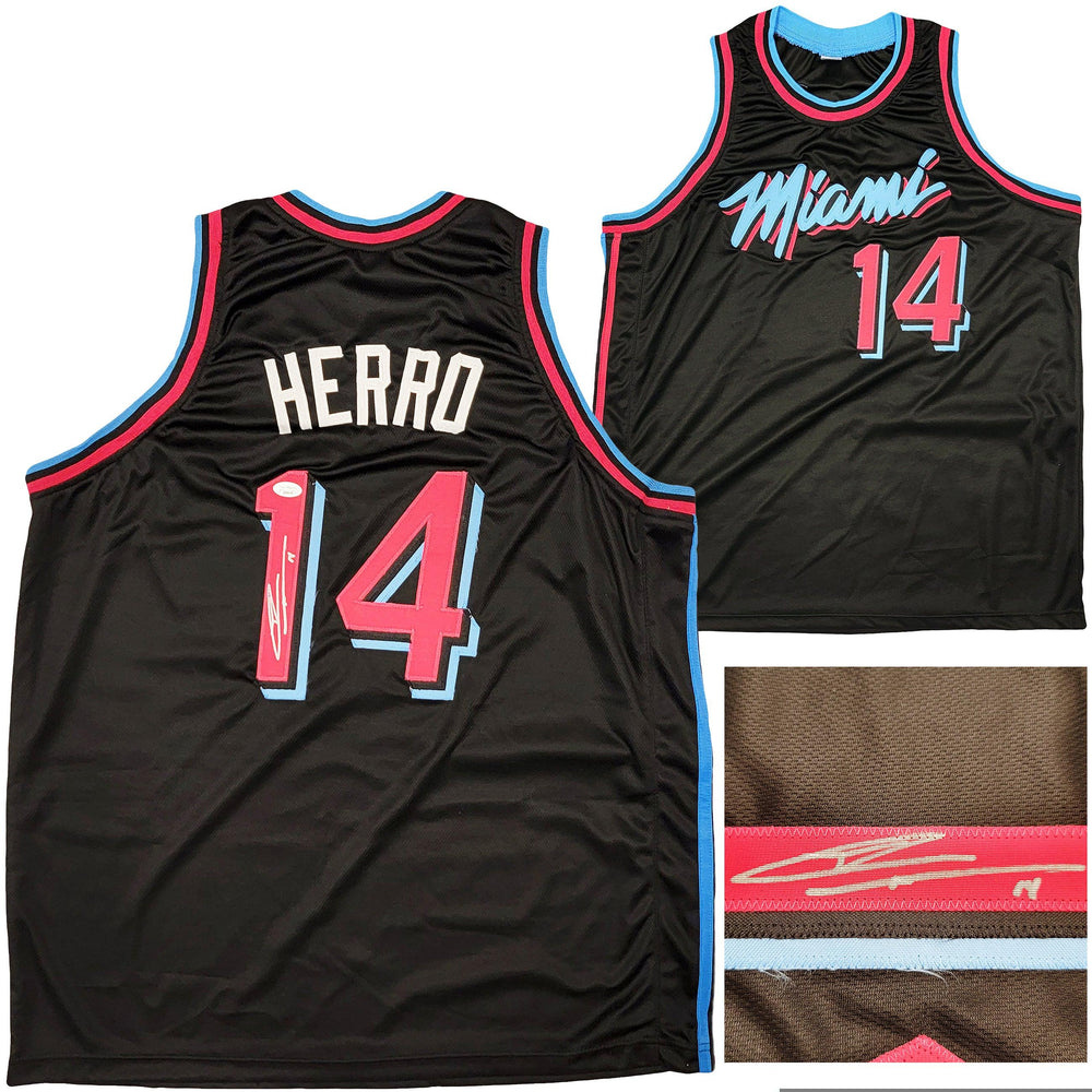 Miami Heat Tyler Herro Autographed Black Jersey JSA Stock #207955 - RSA