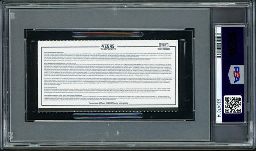 Ryan Donato Autographed Seattle Kraken Inaugural First Game Ticket PSA 8 Auto Grade Gem Mint 10 "1st Kraken Goal 10/12/21" PSA/DNA #63847814 - RSA