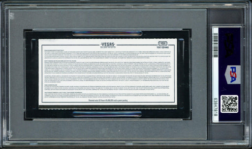Ryan Donato Autographed Seattle Kraken Inaugural First Game Ticket PSA 6 Auto Grade Gem Mint 10 "1st Kraken Goal 10/12/21" PSA/DNA #63847818 - RSA