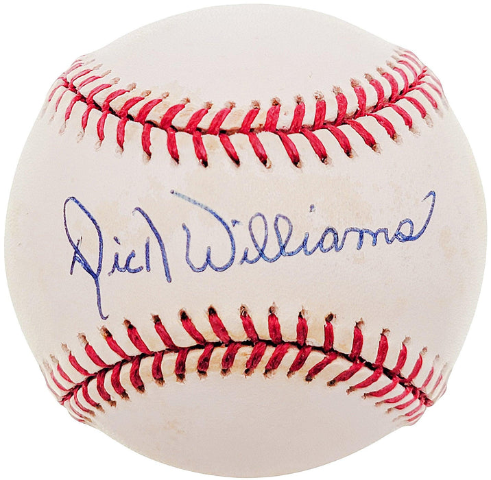 Dick Williams Autographed Official 1984 World Series Logo Baseball Oakland A's Beckett BAS #S73884 - RSA