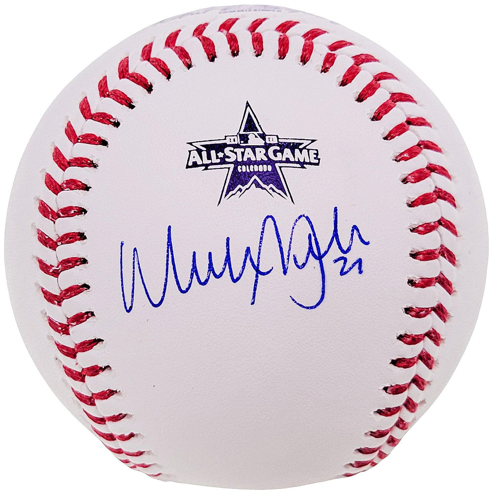 Walker Buehler Autographed Official 2021 All Star Game Logo Baseball Los Angeles Dodgers Beckett BAS QR #WL26554 - RSA