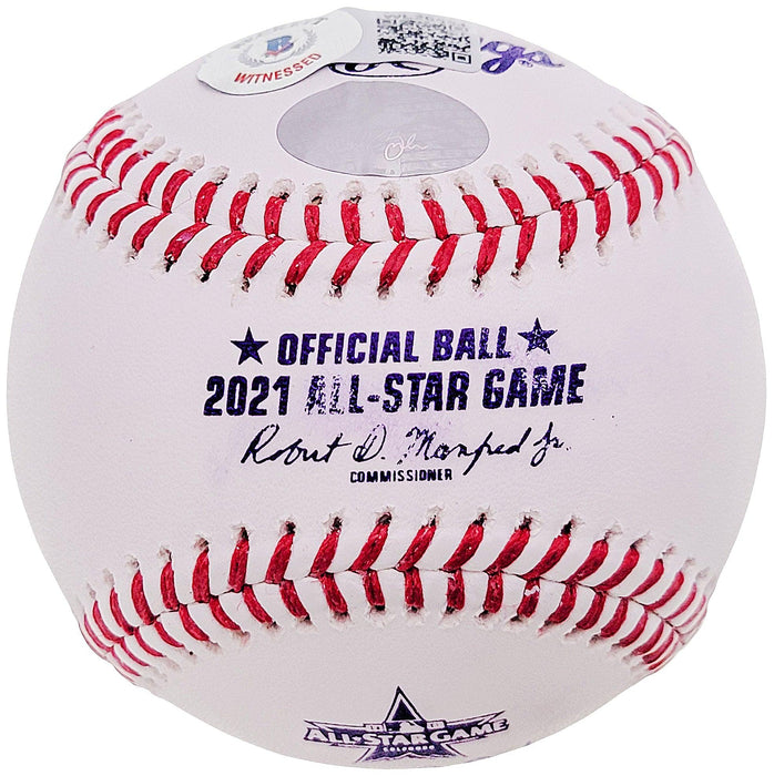 Walker Buehler Autographed Official 2021 All Star Game Logo Baseball Los Angeles Dodgers Beckett BAS QR #WL26554 - RSA