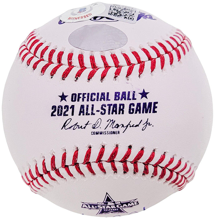 Walker Buehler Autographed Official 2021 All Star Game Logo Baseball Los Angeles Dodgers Beckett BAS QR #WL26647 - RSA