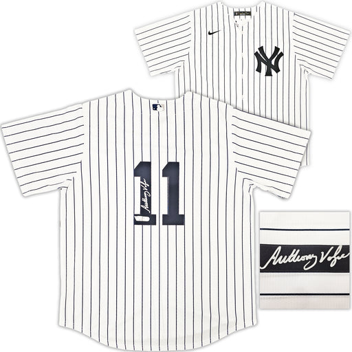 New York Yankees Anthony Volpe Autographed White Nike Jersey Size L Fanatics Holo Stock #218756