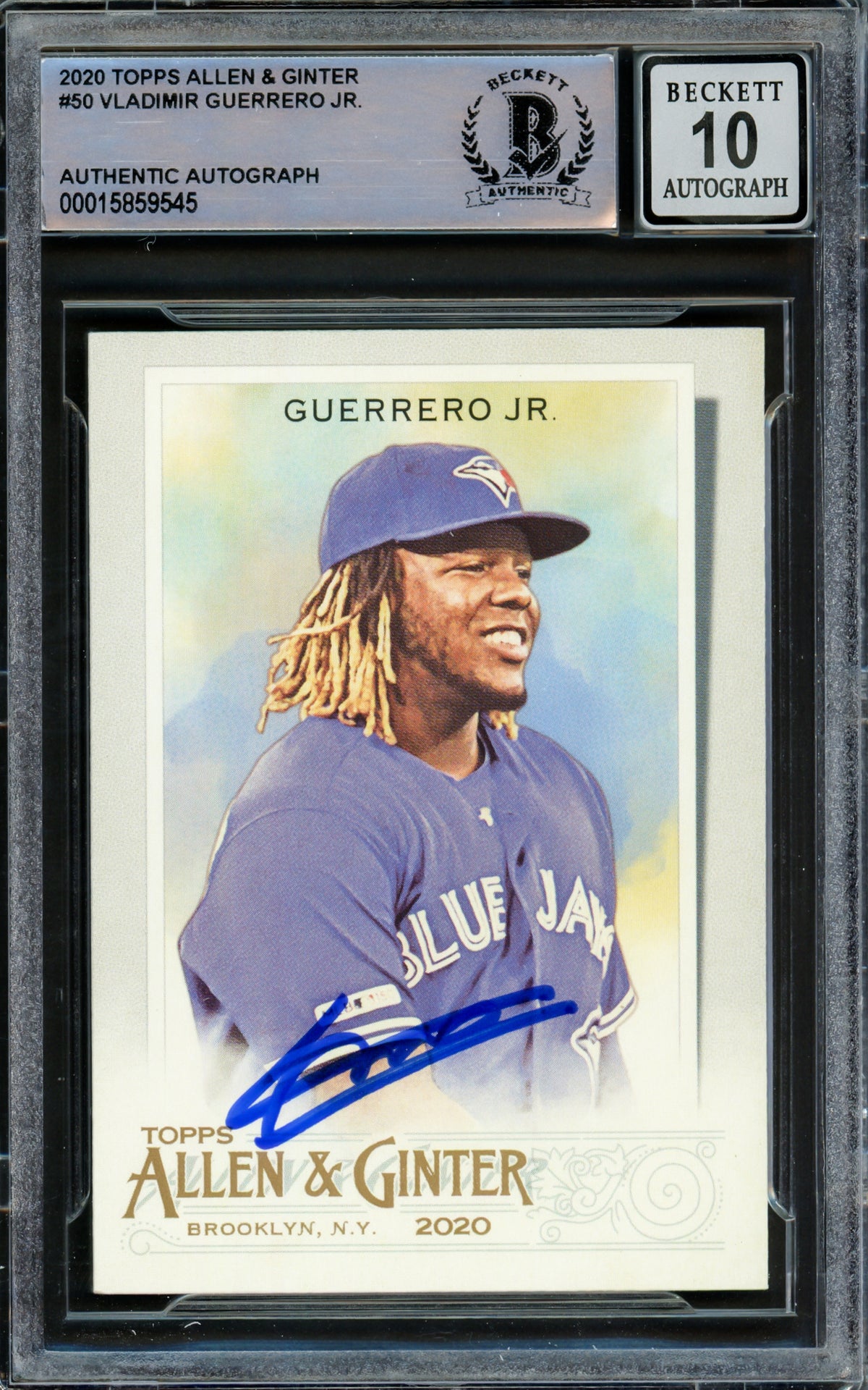 Vladimir Guerrero Jr. Autographed Card 2018