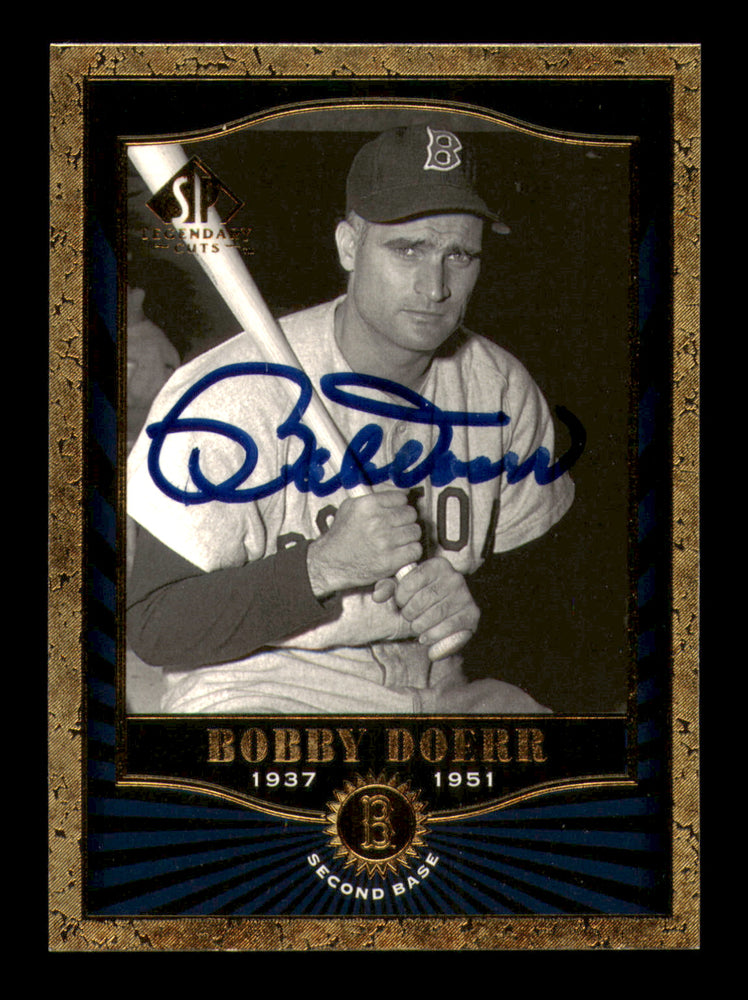 Bobby Doerr Autographed 2001 SP Legendary Cuts Card #62 Boston Red Sox SKU #219157