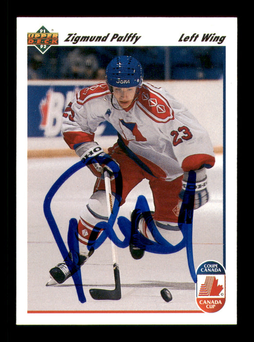 Zigmund Palffy Autographed 1991 Upper Deck Rookie Card #16 SKU #219271