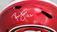 Ronnie Lott Autographed San Francisco 49ers Flash Red Full Size Replica Speed Helmet Beckett BAS Witness Stock #208225 - RSA