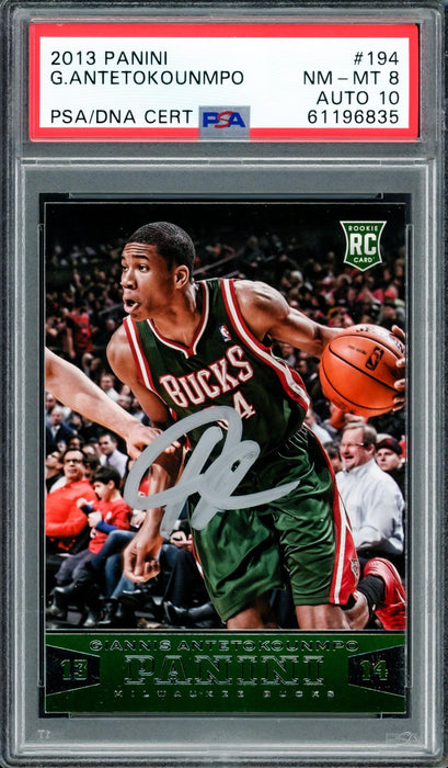 2013 Giannis ヤニス RC ルーキー 直筆サインカード Auto Giannis Antetokounmpo Autographed 2013 Panini Rookie Card #194