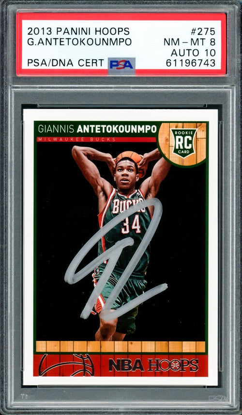 Giannis Antetokounmpo Autographed 2013 Panini Hoops Rookie Card