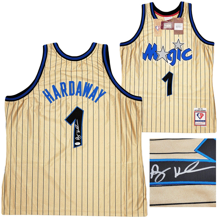 Orlando Magic Anfernee Penny Hardaway Autographed Gold Authentic