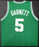 Boston Celtics Kevin Garnett Autographed Framed Green Jersey Beckett BAS QR Stock #208170 - RSA