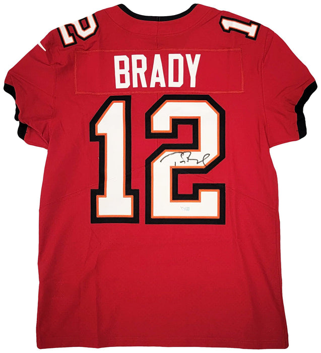 Tampa Bay Buccaneers Tom Brady Autographed Red Nike Elite Jersey Size 44 Fanatics Holo Stock #208712 - RSA