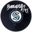 Andre Burakovsky Autographed Official Seattle Kraken Logo Hockey Puck Fanatics Holo Stock #208686 - RSA