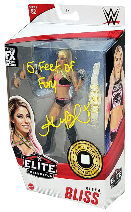 Alexa Bliss Autographed WWE Elite Collection #82 Action Figure "5 Feet Of Fury" Beckett BAS Witness Stock #208698 - RSA
