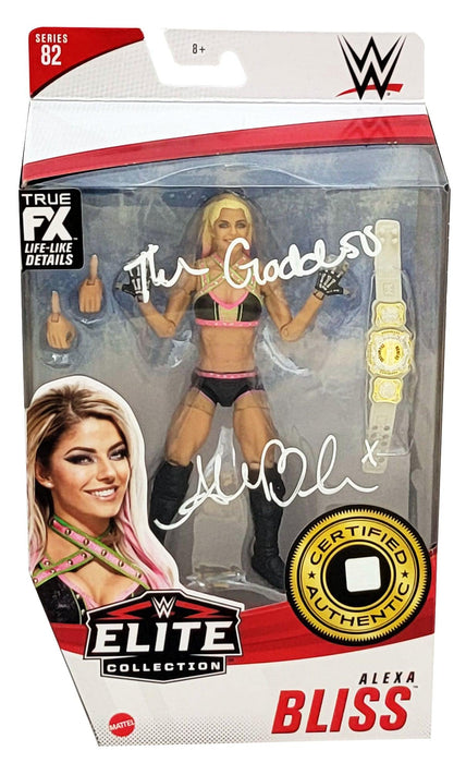 Alexa Bliss Autographed WWE Elite Collection #82 Action Figure "The Goddess" Beckett BAS Witness Stock #208702 - RSA