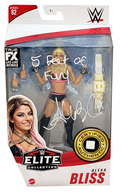 Alexa Bliss Autographed WWE Elite Collection #82 Action Figure "5 Feet Of Fury" Beckett BAS Witness Stock #208700 - RSA