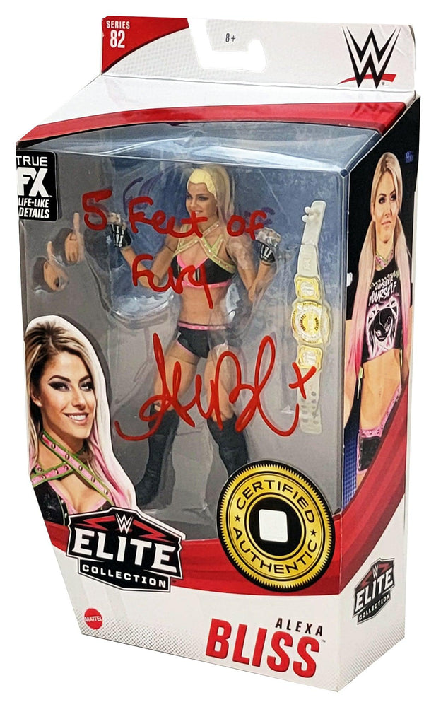 Alexa Bliss Autographed WWE Elite Collection #82 Action Figure "5 Feet Of Fury" Beckett BAS Witness Stock #208696 - RSA