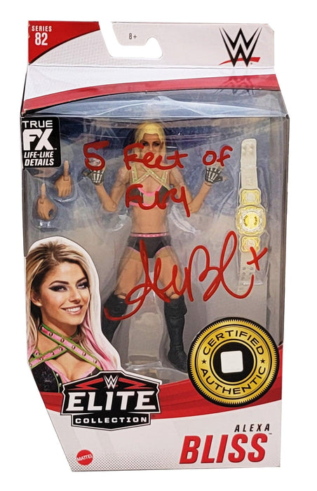 Alexa Bliss Autographed WWE Elite Collection #82 Action Figure "5 Feet Of Fury" Beckett BAS Witness Stock #208696 - RSA