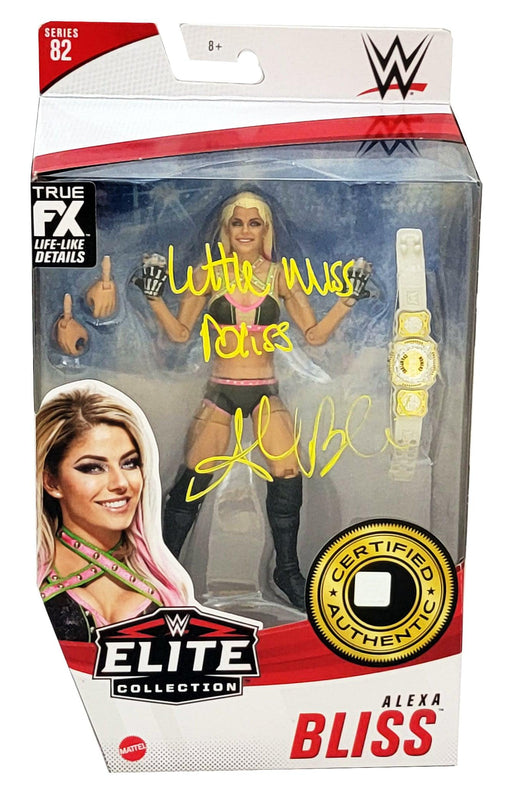 Alexa Bliss Autographed WWE Elite Collection #82 Action Figure "Little Miss Bliss" Beckett BAS Witness Stock #208699 - RSA