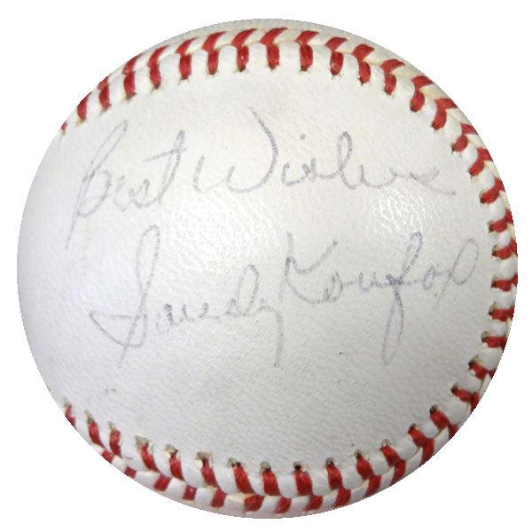 Sandy Koufax Autographed NL Baseball Los Angeles Dodgers "Best Wishes" Vintage Playing Days Signature PSA/DNA #V02561 - RSA