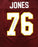 Florida State Seminoles Walter Jones Autographed Red Jersey MCS Holo Stock #72405 - RSA
