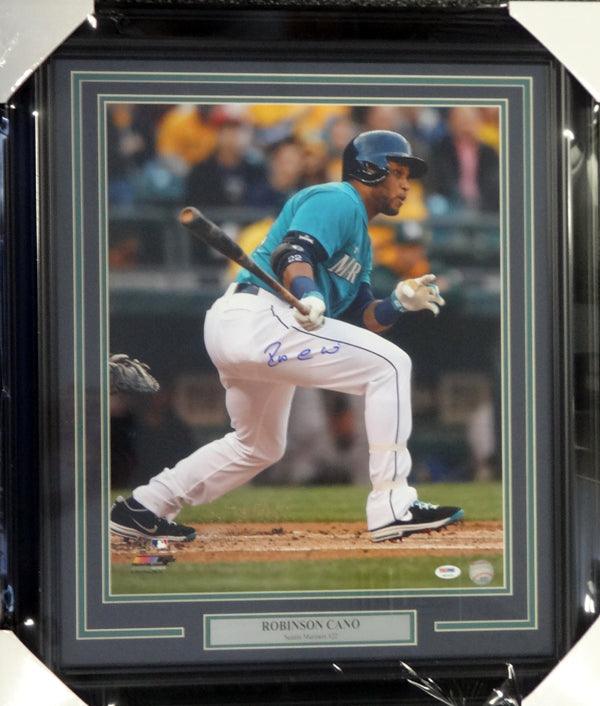 Robinson Cano Autographed Framed 16x20 Photo Seattle Mariners PSA/DNA ITP Stock #94176 - RSA